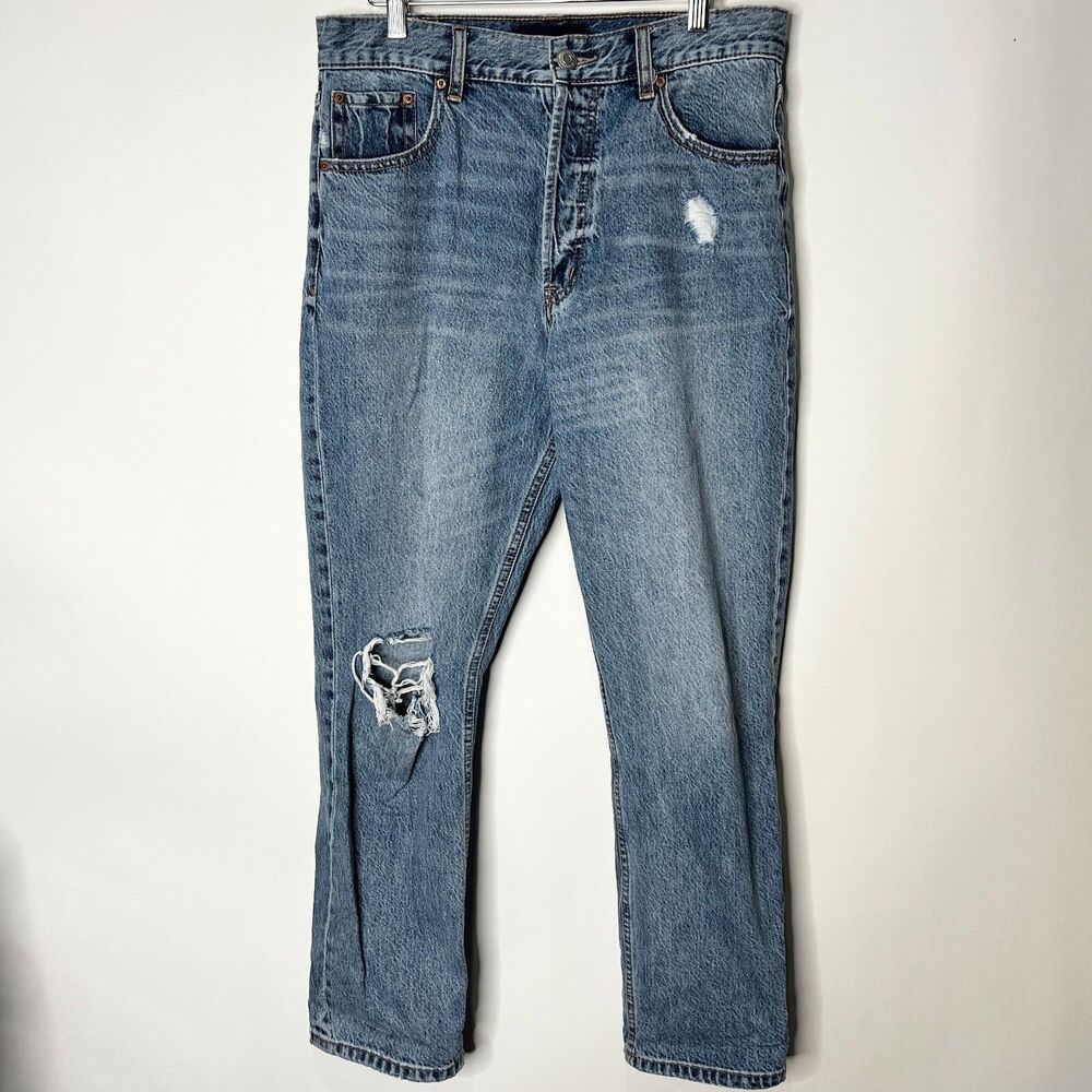 Aeropostale 90's Super High Rise Straight Jeans Distressed Women's Size 10